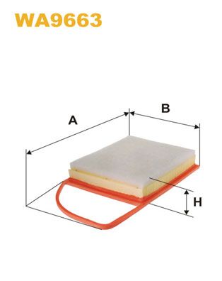 WA9663 WIX FILTERS Воздушный фильтр