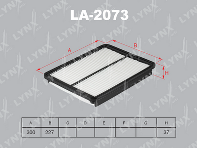 LA2073 LYNXauto Воздушный фильтр