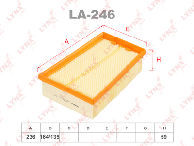 LA246 LYNXauto Воздушный фильтр