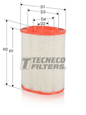 AR18161OV TECNECO FILTERS Воздушный фильтр