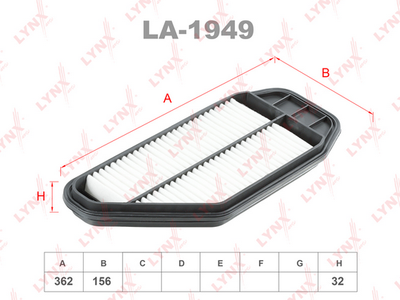 LA1949 LYNXauto Воздушный фильтр