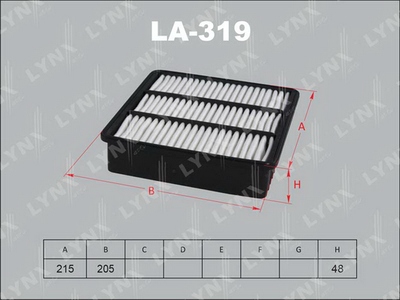 LA319 LYNXauto Воздушный фильтр