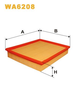 WA6208 WIX FILTERS Воздушный фильтр