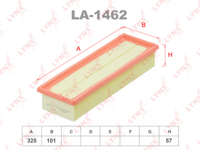 LA1462 LYNXauto Воздушный фильтр