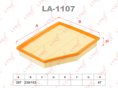 LA1107 LYNXauto Воздушный фильтр