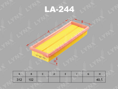 LA244 LYNXauto Воздушный фильтр