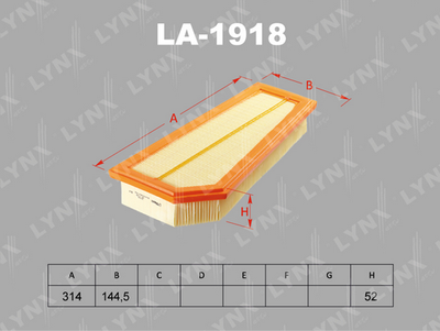 LA1918 LYNXauto Воздушный фильтр