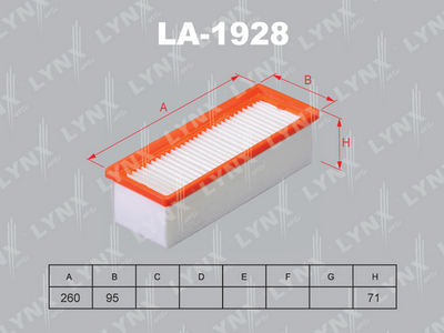 LA1928 LYNXauto Воздушный фильтр