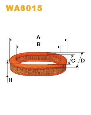 WA6015 WIX FILTERS Воздушный фильтр