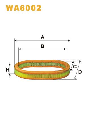 WA6002 WIX FILTERS Воздушный фильтр