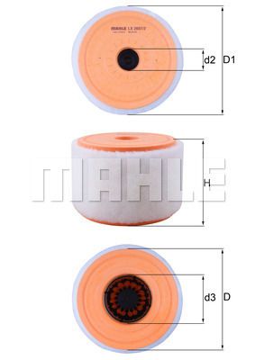 LX26072 KNECHT Воздушный фильтр