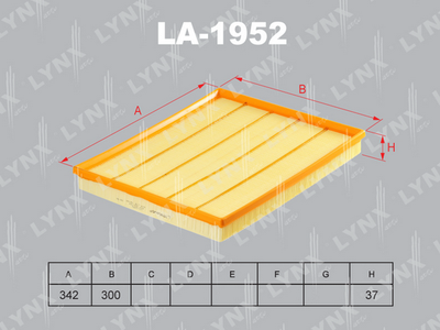 LA1952 LYNXauto Воздушный фильтр