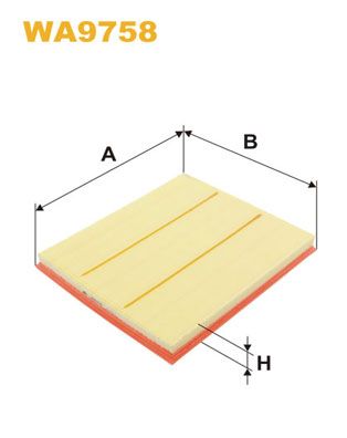 WA9758 WIX FILTERS Воздушный фильтр