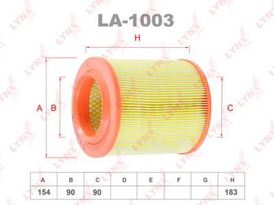 LA1003 LYNXauto Воздушный фильтр