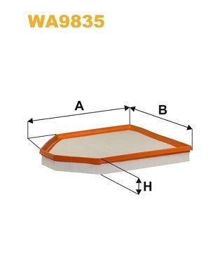 WA9835 WIX FILTERS Воздушный фильтр