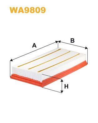 WA9809 WIX FILTERS Воздушный фильтр