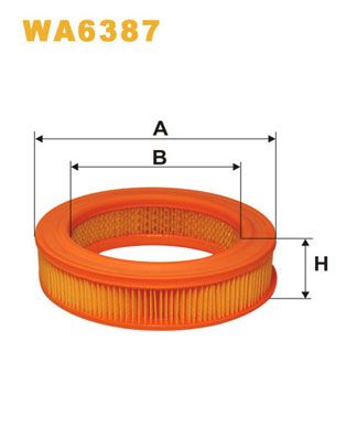 WA6387 WIX FILTERS Воздушный фильтр