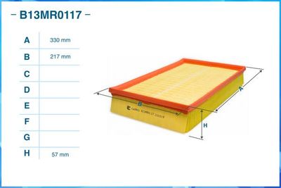 B13MR0117 CWORKS Воздушный фильтр