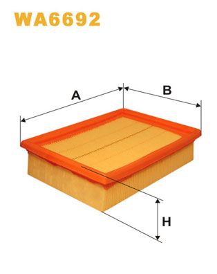 WA6692 WIX FILTERS Воздушный фильтр