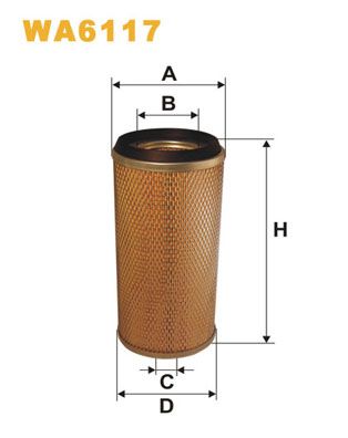 WA6117 WIX FILTERS Воздушный фильтр