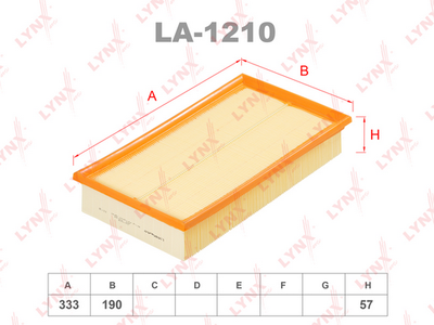 LA1210 LYNXauto Воздушный фильтр