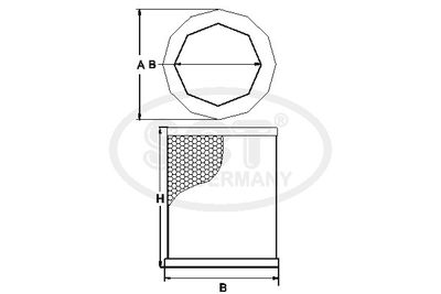 SB651 SCT - MANNOL Воздушный фильтр