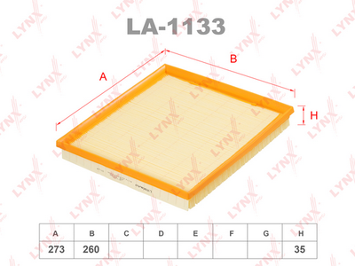 LA1133 LYNXauto Воздушный фильтр