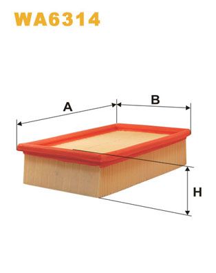 WA6314 WIX FILTERS Воздушный фильтр