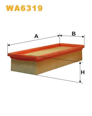 WA6319 WIX FILTERS Воздушный фильтр