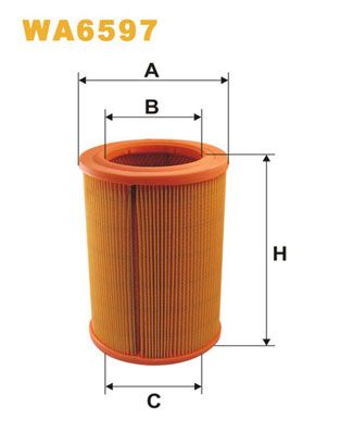 WA6597 WIX FILTERS Воздушный фильтр