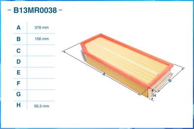 B13MR0038 CWORKS Воздушный фильтр