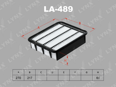 LA489 LYNXauto Воздушный фильтр