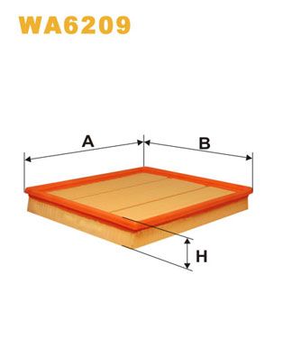 WA6209 WIX FILTERS Воздушный фильтр