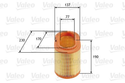 585690 VALEO Воздушный фильтр