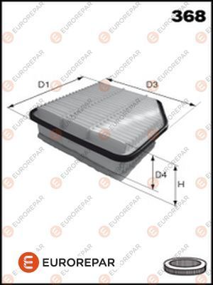 1616267980 EUROREPAR Воздушный фильтр