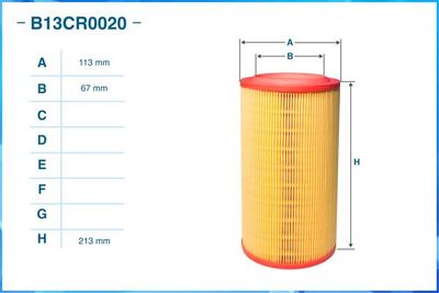 B13CR0020 CWORKS Воздушный фильтр