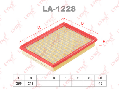 LA1228 LYNXauto Воздушный фильтр