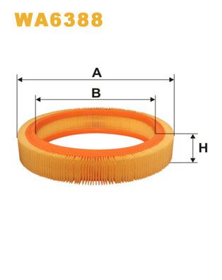 WA6388 WIX FILTERS Воздушный фильтр