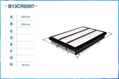 B13CR0097 CWORKS Воздушный фильтр