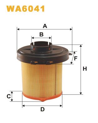 WA6041 WIX FILTERS Воздушный фильтр