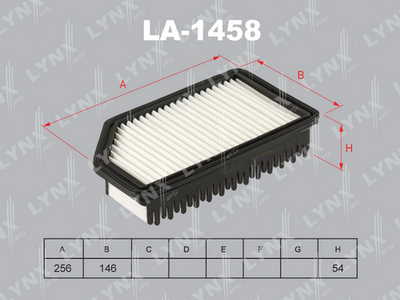 LA1458 LYNXauto Воздушный фильтр