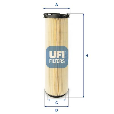 2758500 UFI Воздушный фильтр