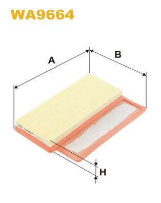 WA9664 WIX FILTERS Воздушный фильтр