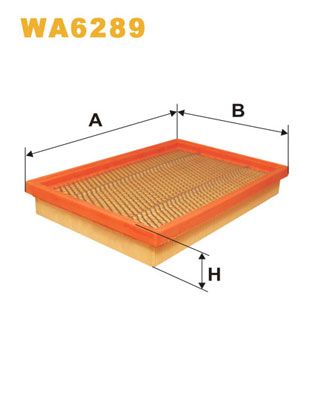 WA6289 WIX FILTERS Воздушный фильтр