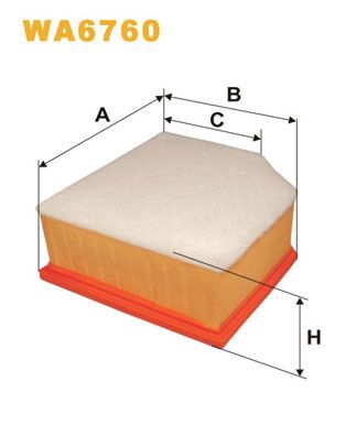 WA6760 WIX FILTERS Воздушный фильтр