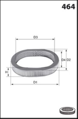 R1206 MISFAT Воздушный фильтр