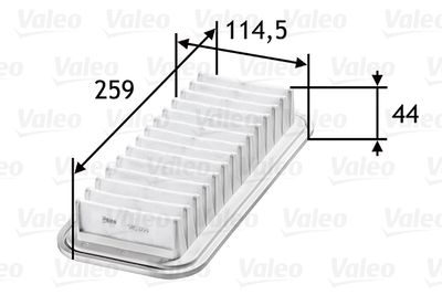 585059 VALEO Воздушный фильтр