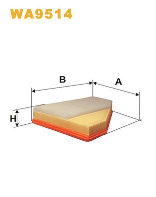 WA9514 WIX FILTERS Воздушный фильтр