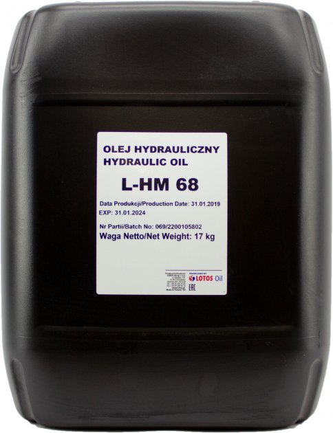  Масло гидравлическое Lotos Hydraulic Oil L-HM 68 17 кг