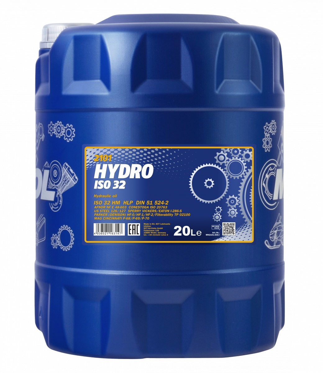  Масло гидравлическое Mannol Hydro ISO 32 HL 20 л